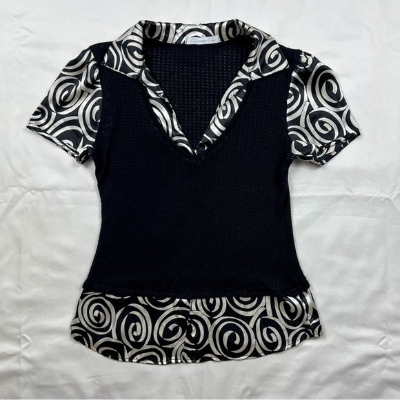 Y2K Charlotte Russe Collared Top - Picture 2 of 6